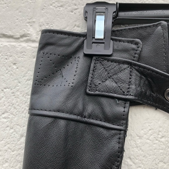 Harley Davidson New with Tags Black Leather Chaps size XS - Picture 7 of 15